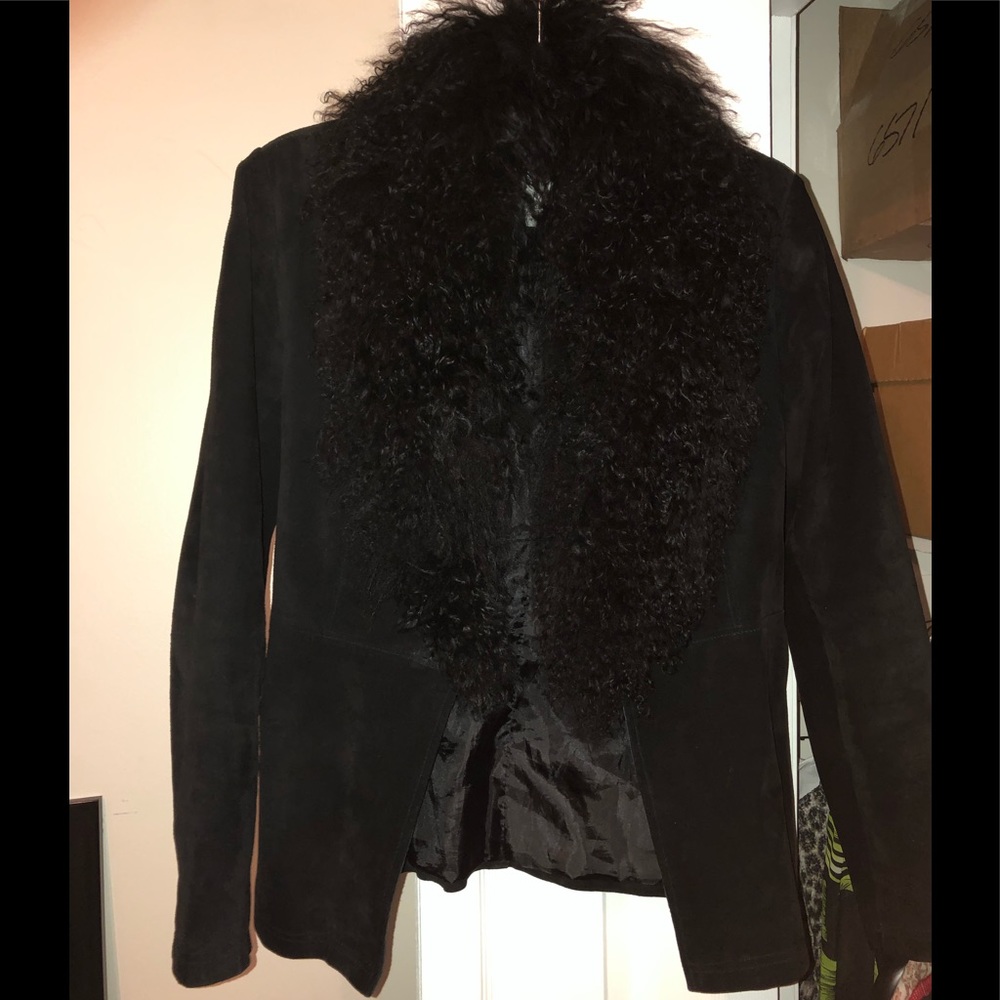 Vintage leather Lamb trim